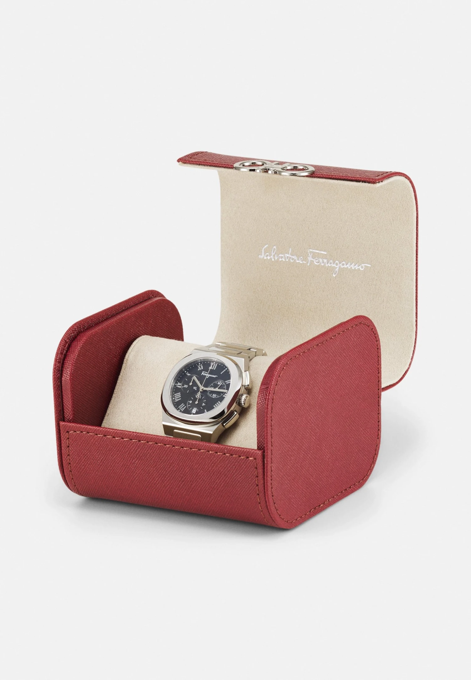 Ferragamo Elliptical Unisex - Kronografklokke - Silver/Black 4 Ferragamo Elliptical Unisex - Kronografklokke - Silver/Black - Bilde 4