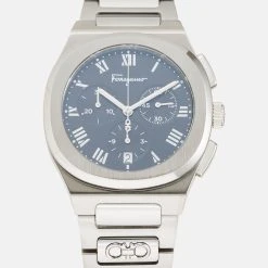 Ferragamo Elliptical Unisex - Kronografklokke - Silver/Black