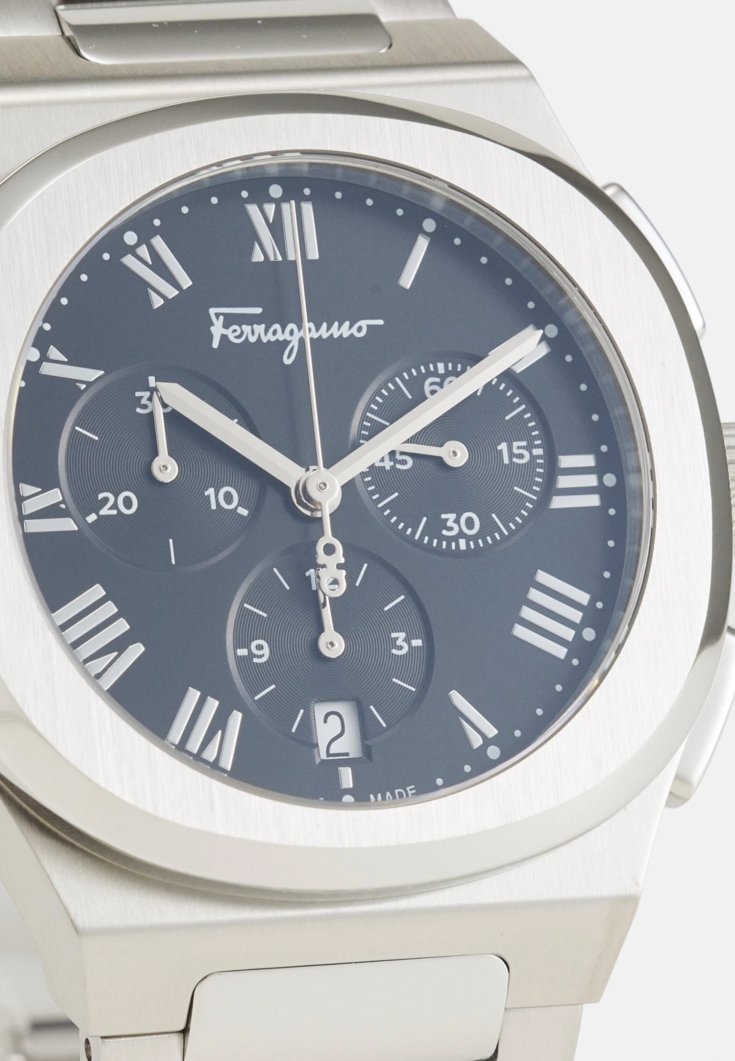 Ferragamo Elliptical Unisex - Kronografklokke - Silver/Black 6 Ferragamo Elliptical Unisex - Kronografklokke - Silver/Black - Bilde 6