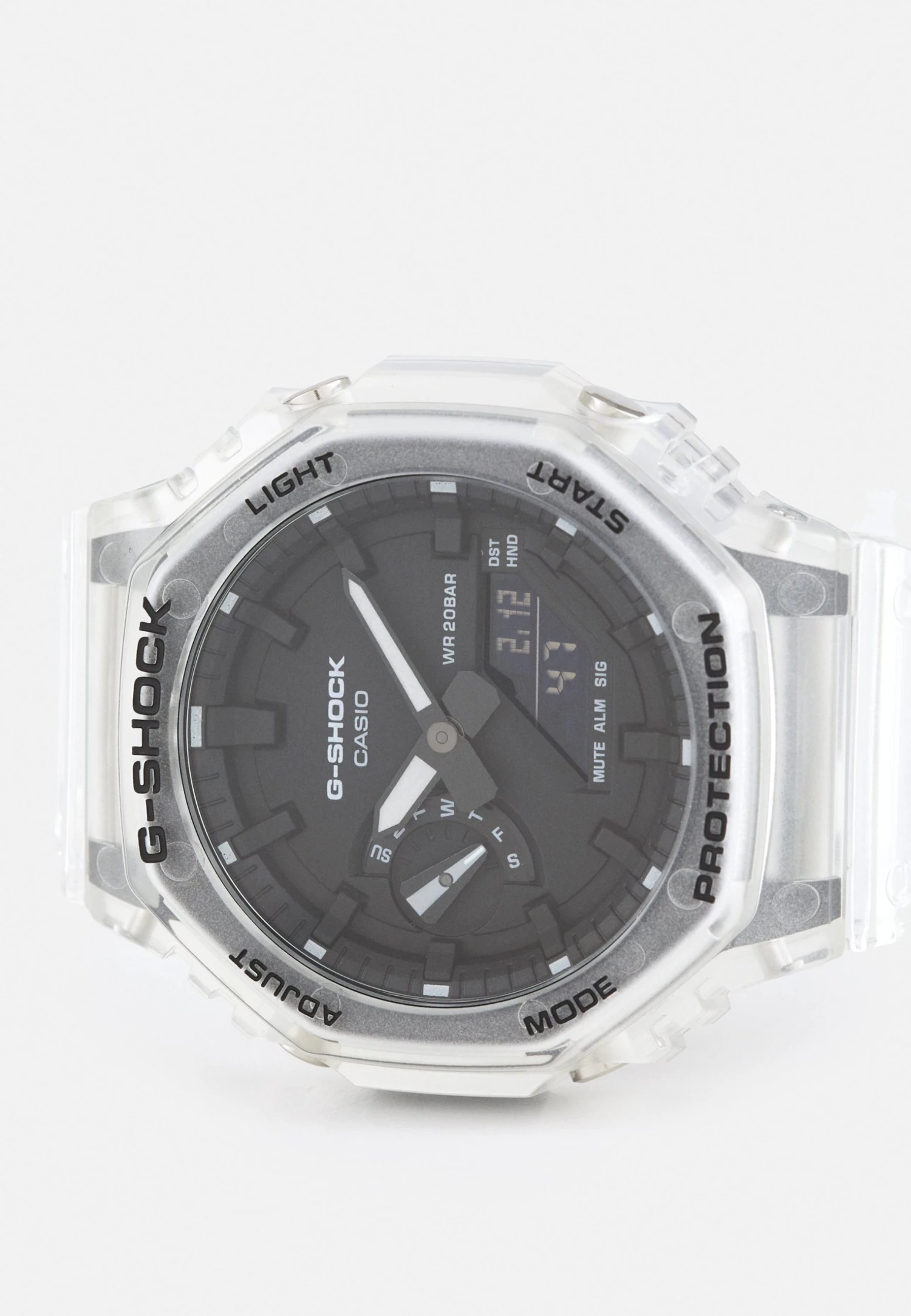 G-SHOCK White Skeleton Ga-2100Ske Unisex - Digitalklokke - Transparent/White 4 G-SHOCK White Skeleton Ga-2100Ske Unisex - Digitalklokke - Transparent/White - Bilde 4